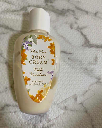 ミスフローラ ボディケアギフトセット オレンジ(ノーブル キンモクセイ)/フランフラン/ボディクリームを使ったクチコミ(2枚目)