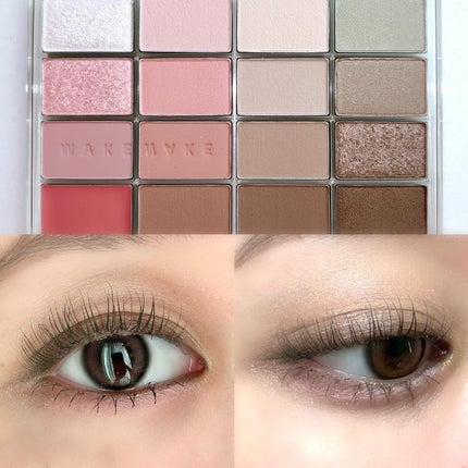 ソフトブラーリングアイパレット/wakemake/アイシャドウパレットを使ったクチコミ(4枚目)