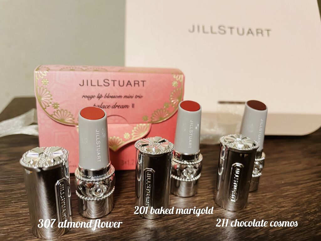 ルージュ リップブロッサム ミニトリオ II/JILL STUART/メイクアップキットを使ったクチコミ（2枚目）