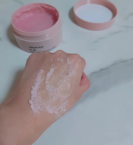 Q+Me スウィート ボム タラソ スクラブ/AGARISM/バストケア・ヒップケアを使ったクチコミ(5枚目)