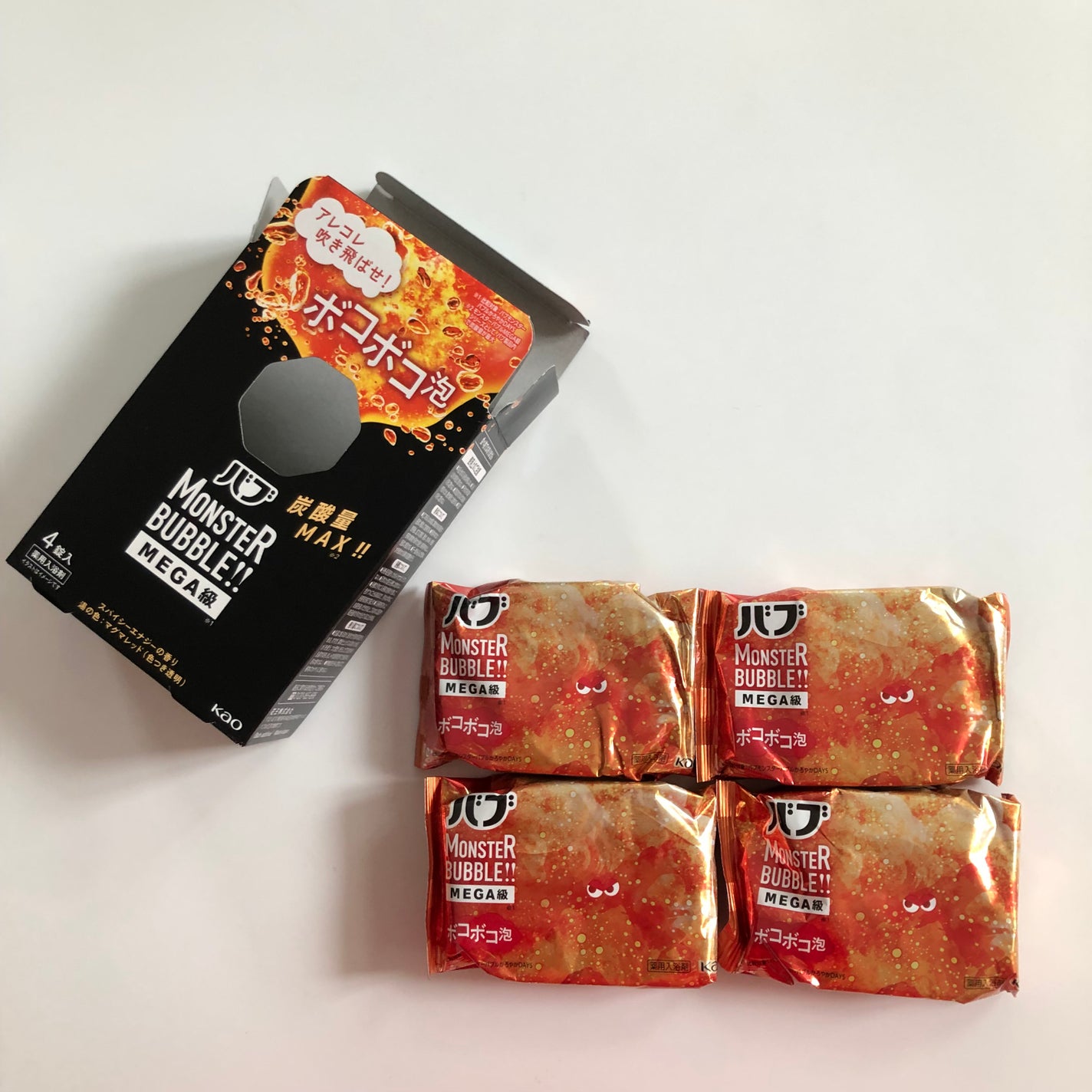 バブ モンスターバブルMEGA級 ボコボコ泡 スパイシーエナジーの香り/バブ/炭酸系入浴剤を使ったクチコミ(6枚目)