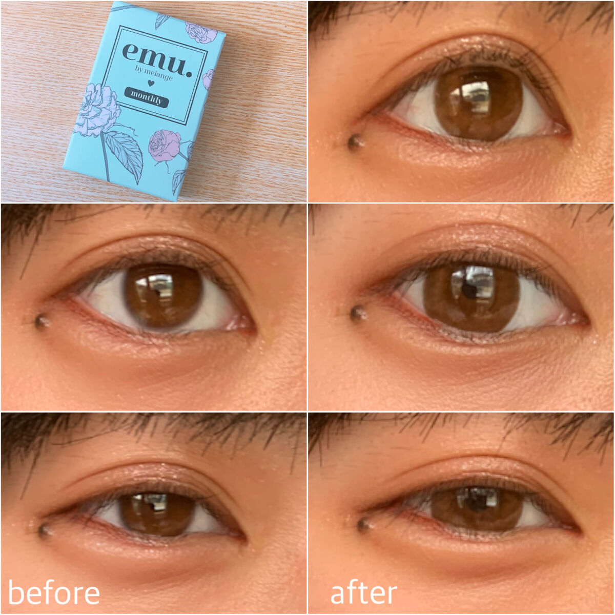 emu. by melange/emu. by melange/カラーコンタクトレンズを使ったクチコミ（2枚目）
