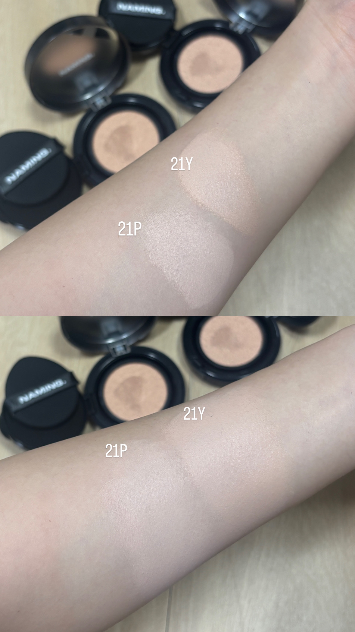 ネーミング ゼログラビティ カバーフィットクッション/NAMING./クッションファンデーションを使ったクチコミ（3枚目）