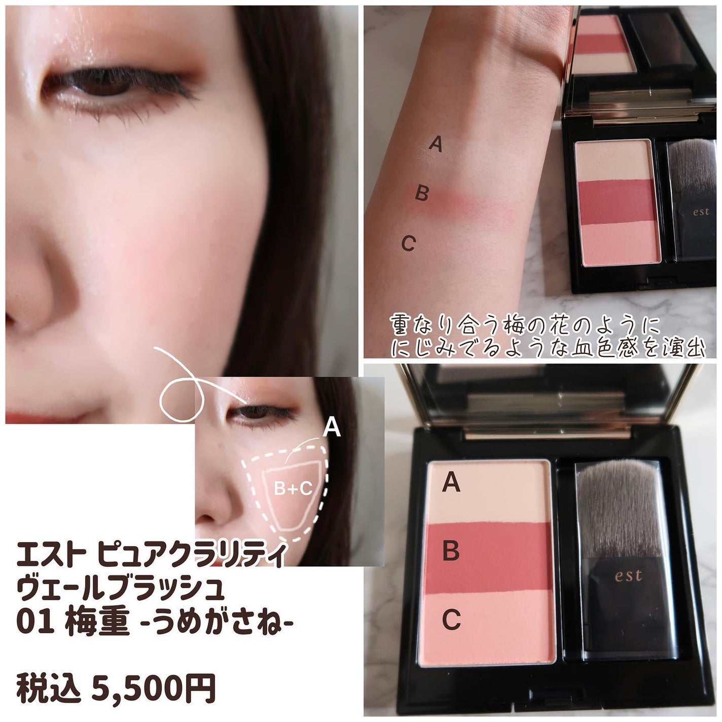 ピュア クラリティ シアー アイシャドウ/est/アイシャドウパレットを使ったクチコミ(3枚目)