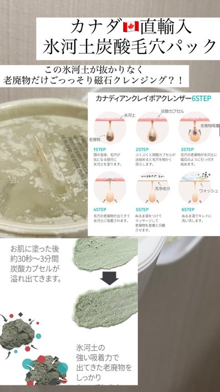 カナディアンクレイ ポア クレンザー/NEOGEN/洗い流すパック・マスクを使ったクチコミ(2枚目)