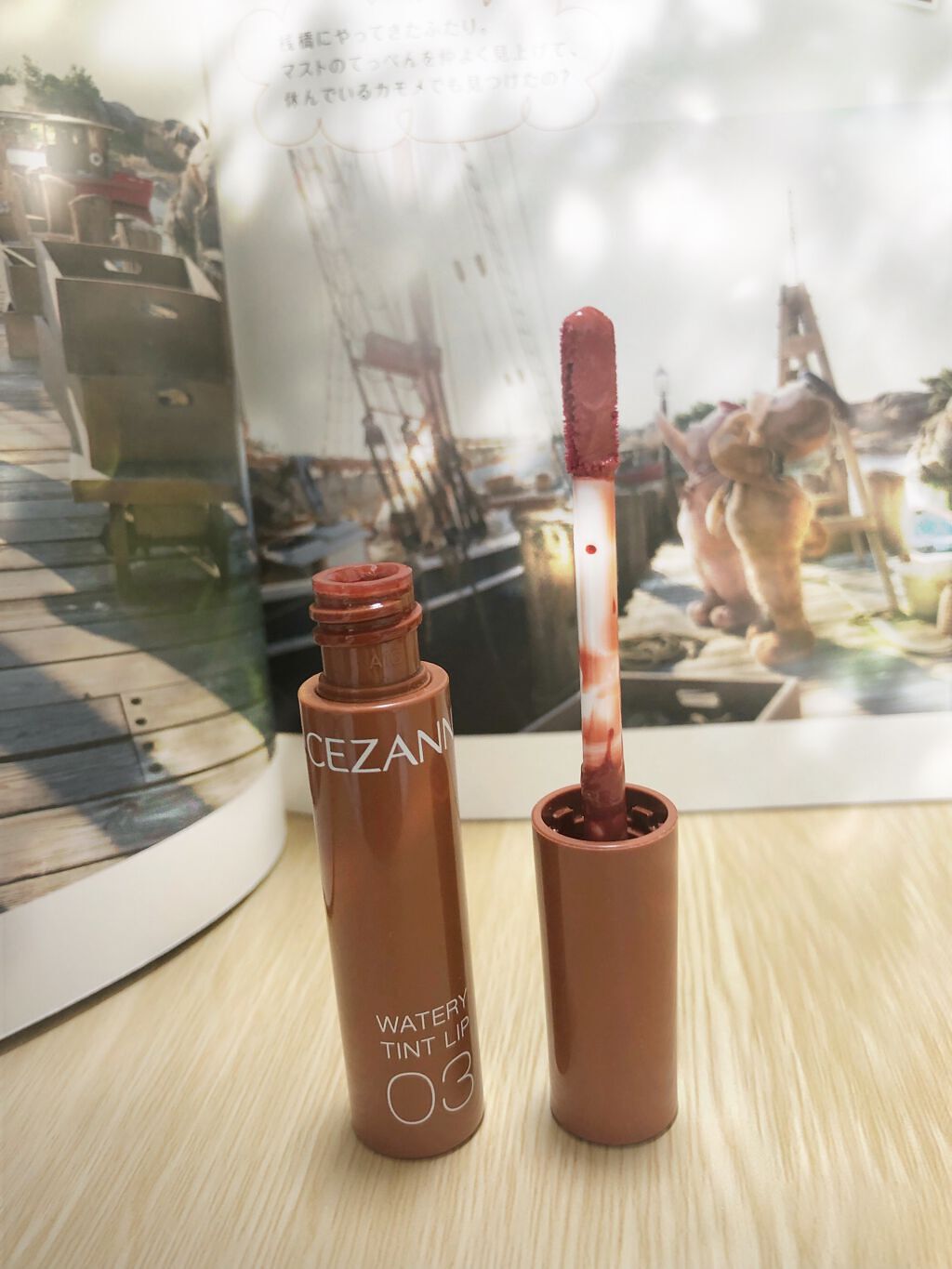 ウォータリーティントリップ/CEZANNE/リップティントを使ったクチコミ(2枚目)