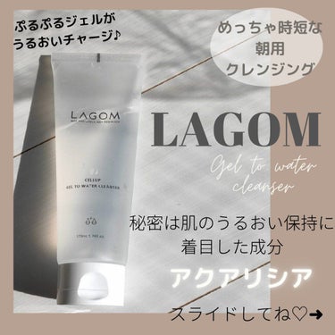 ラゴム ジェルトゥウォーター クレンザー(朝用洗顔)/LAGOM /洗顔フォームを使ったクチコミ（1枚目）