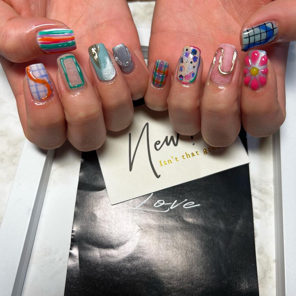 cst on LIPS 「#セレクト#個性派ネイル#詰め込み💅#ネイル好きな人と繋がりた..」(1枚目)