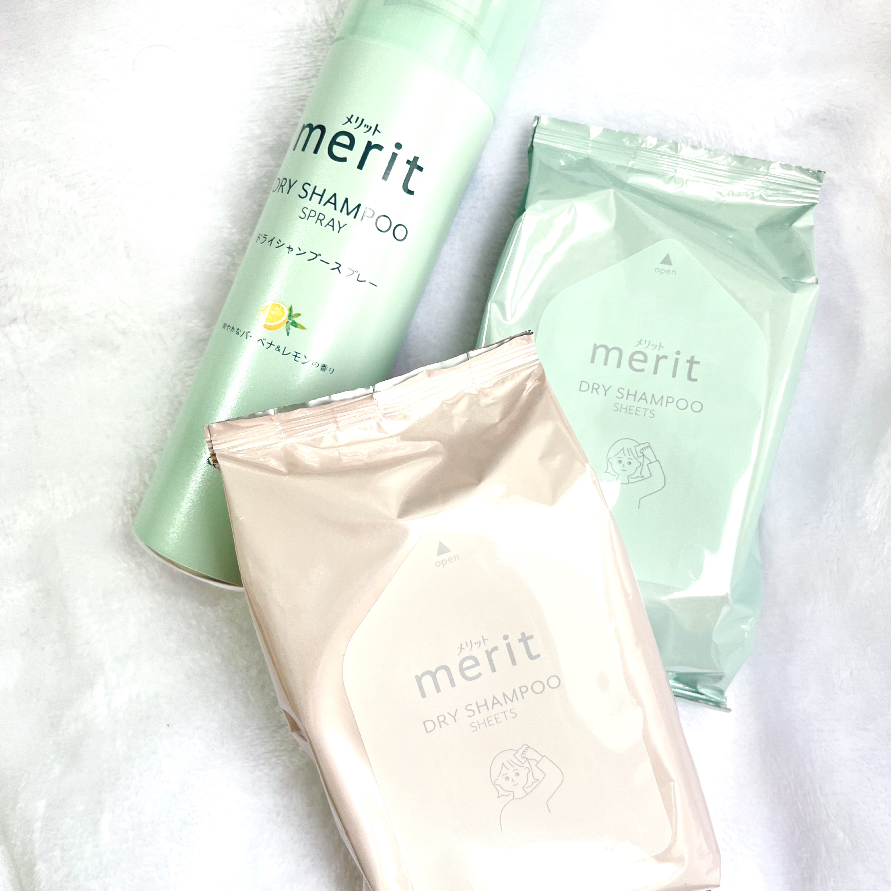 メリット ドライシャンプーシート すっきり爽快タイプ/メリット/ドライシャンプーを使ったクチコミ（2枚目）