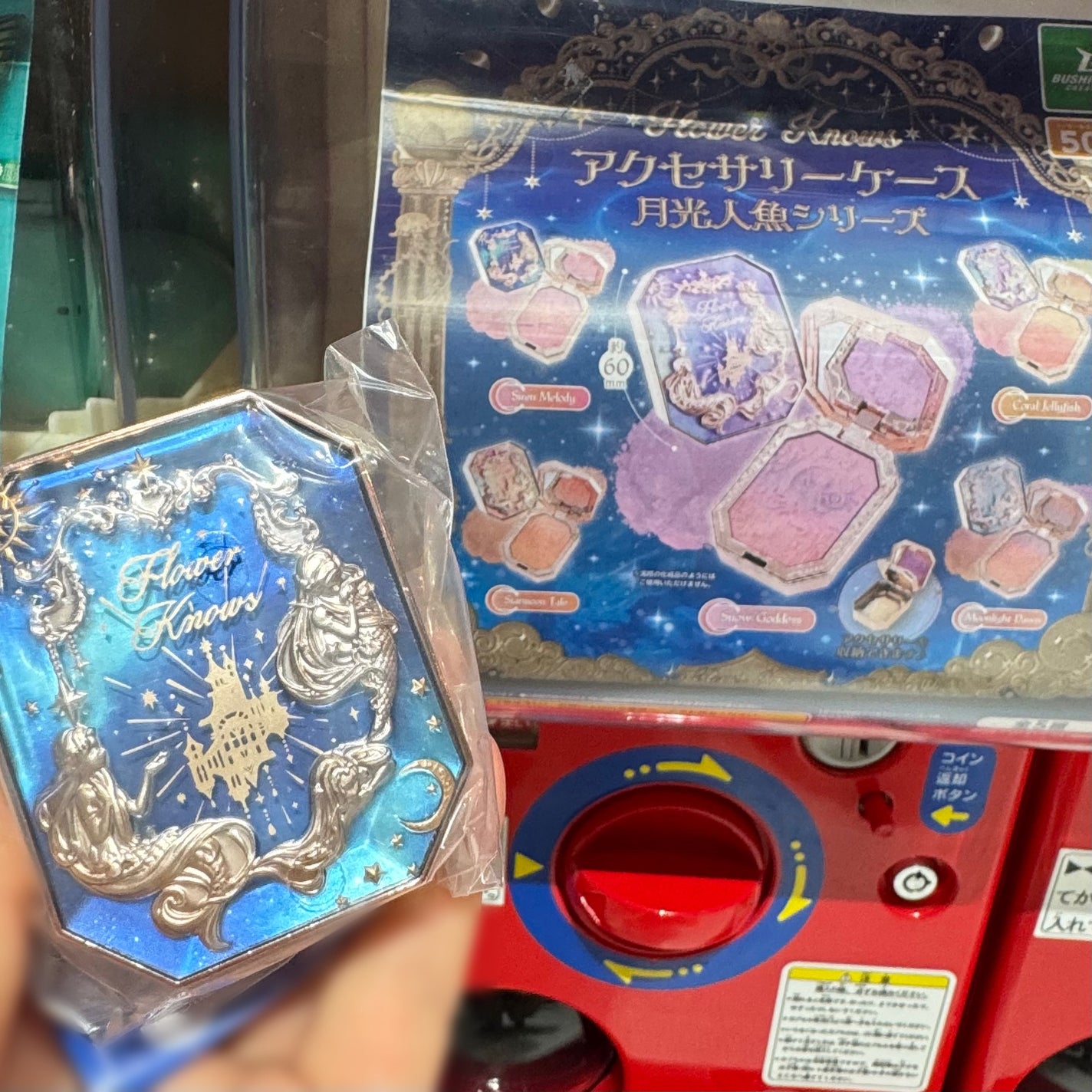 がんばるロボ*フォロバ100 on LIPS 「🧜♀️コスメガチャ大好き🧜♀️フラワーノーズアクセサリーケ..」(2枚目)