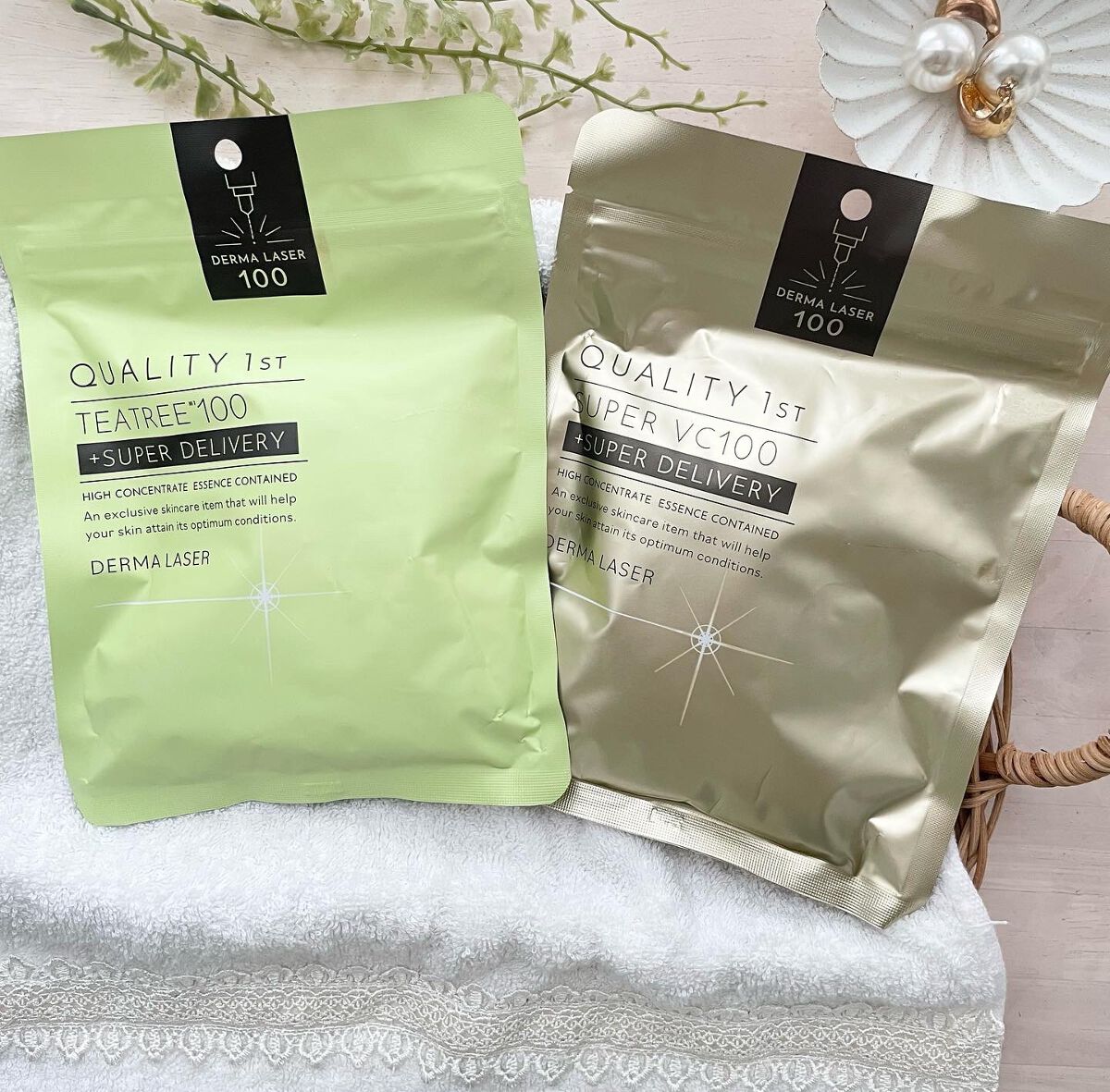 ダーマレーザー スーパーTEATREE100マスク/クオリティファースト/シートマスク・パックを使ったクチコミ(1枚目)