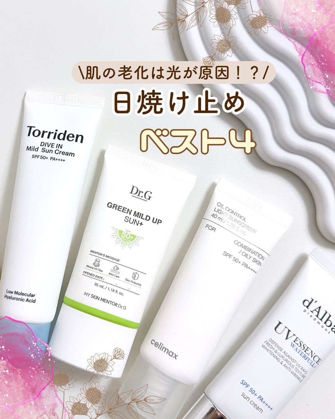 グリーンマイルドアップサンプラス/Dr.G/日焼け止めクリームを使ったクチコミ（1枚目）