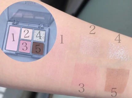 オールラウンドアイパレット 04 ヘザーブルー/hince/マルチパレットを使ったクチコミ(2枚目)