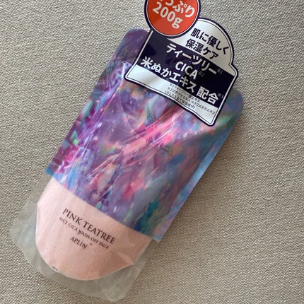 ピンクティーツリーライスシカウォッシュオフパック/APLIN/洗い流すパック・マスクを使ったクチコミ(1枚目)