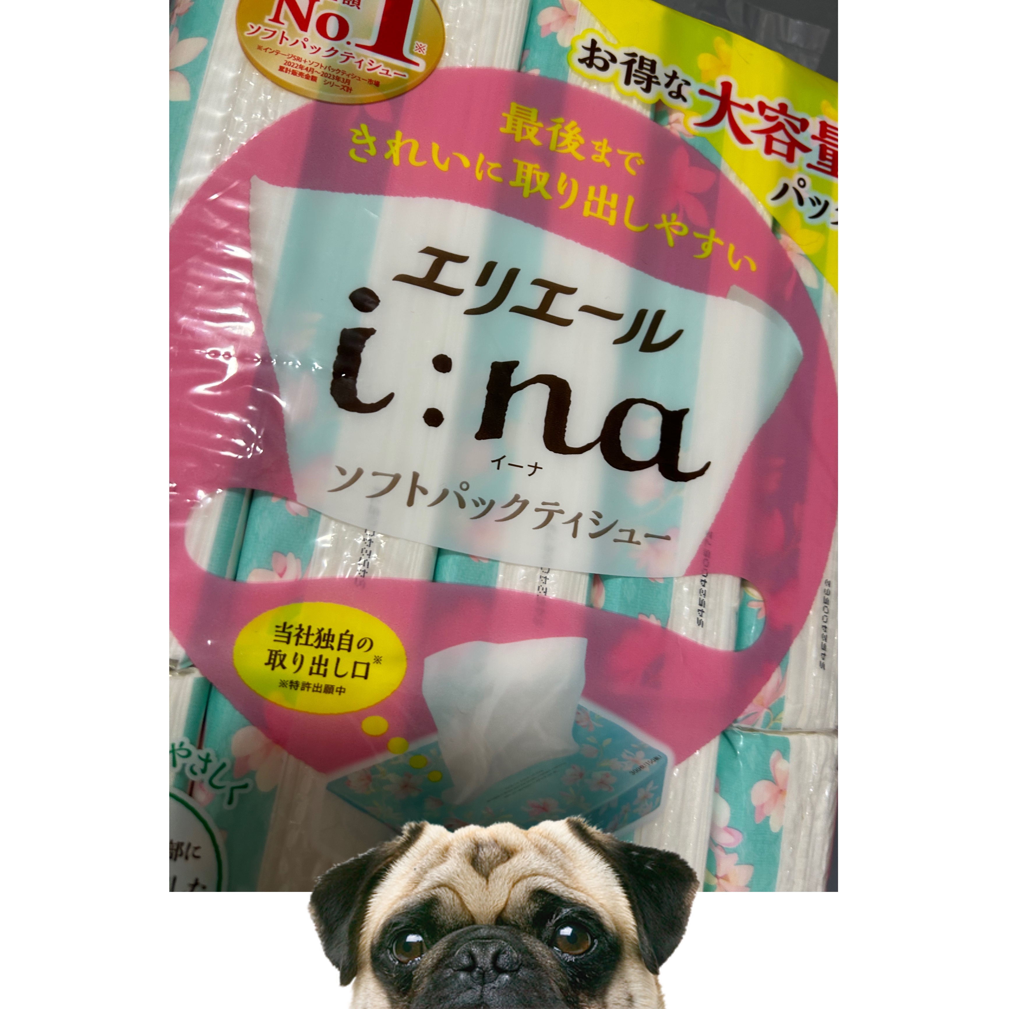 エリエール　i:na ソフトパック/エリエール/ティッシュを使ったクチコミ（1枚目）