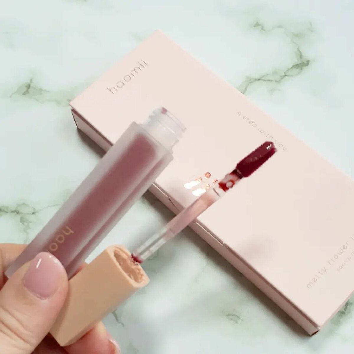 Melty flower lip tint/haomii/口紅を使ったクチコミ（2枚目）