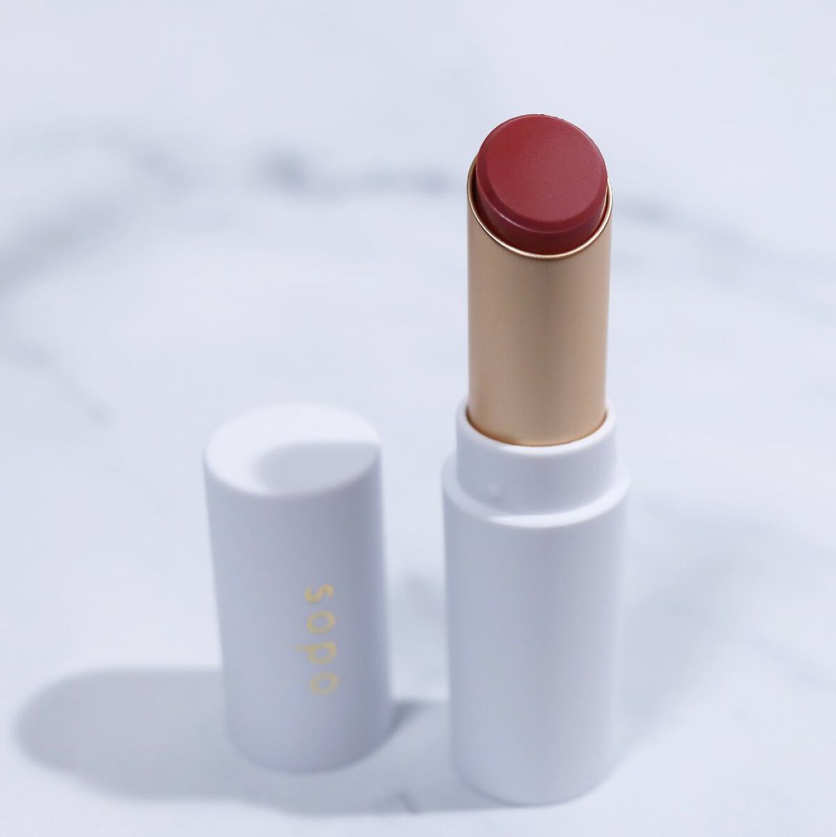 リップスティック 03 メロウコーラル/sopo/口紅を使ったクチコミ（2枚目）