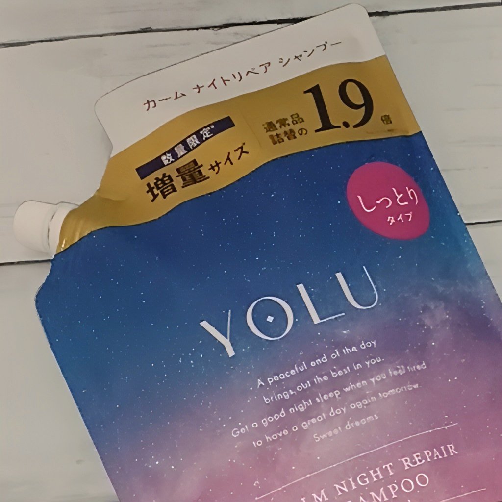 カームナイトリペアシャンプー／トリートメント/YOLU/市販シャンプーを使ったクチコミ（3枚目）