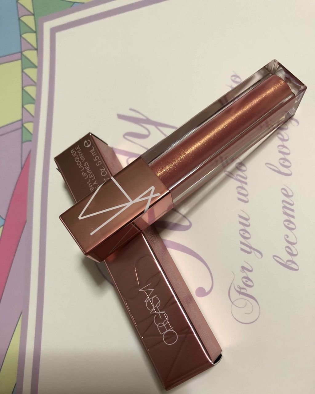 フルビニール リップラッカー/NARS/リップグロスを使ったクチコミ（2枚目）