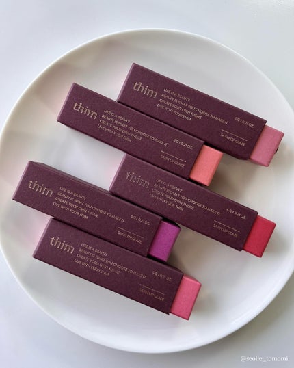 サテンリップグレイズ/thim/リップグロスを使ったクチコミ(8枚目)