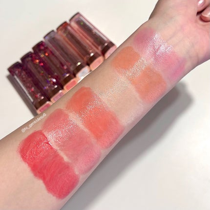 シャララスノーボールリップバーム/CORINGCO/口紅を使ったクチコミ(4枚目)