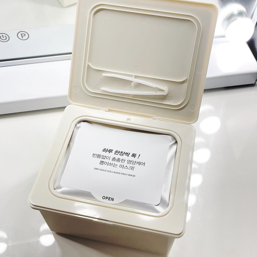ゴールドコラーゲンデイリーマスク/SNP/シートマスク・パックを使ったクチコミ(4枚目)
