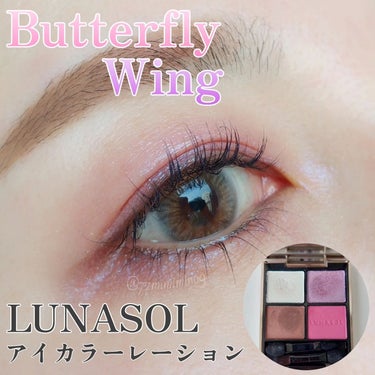 アイカラーレーション 03 Butterfly Wing/LUNASOL/パウダーアイシャドウを使ったクチコミ（1枚目）