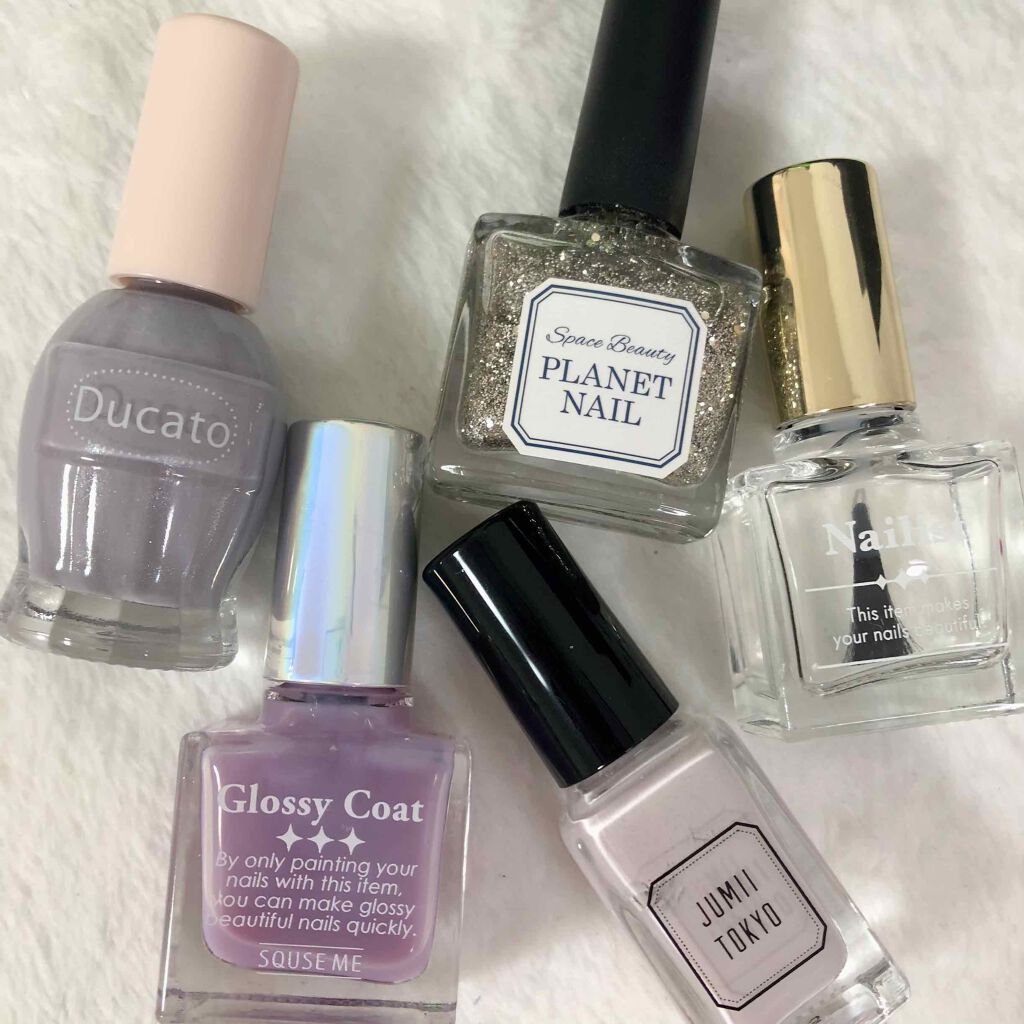 グロッシーコート/スキューズミー/オールインワンネイルを使ったクチコミ（2枚目）