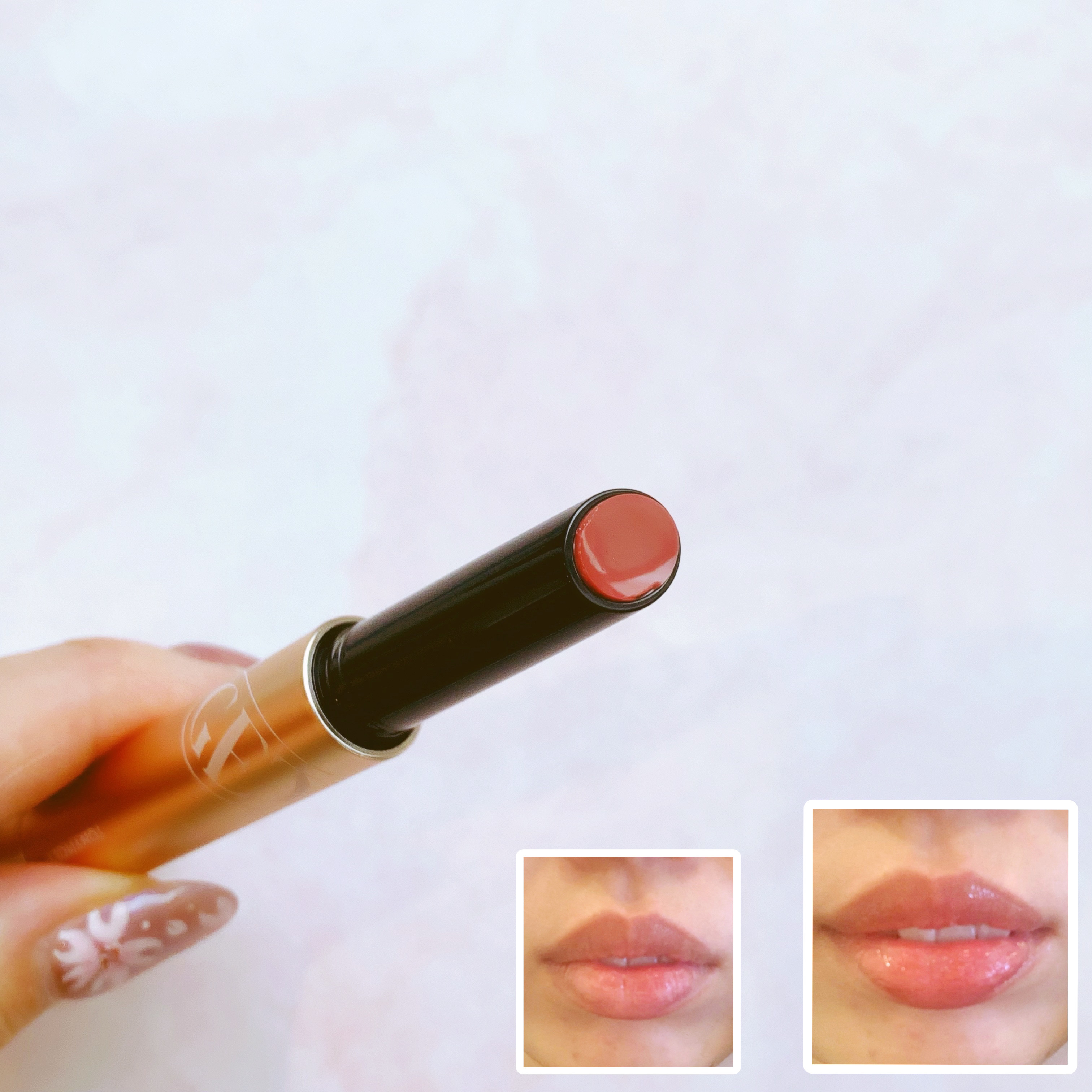 ゲットイットティントグレーズバーム 01 ローズピューレ/TONYMOLY/リップティントを使ったクチコミ（2枚目）