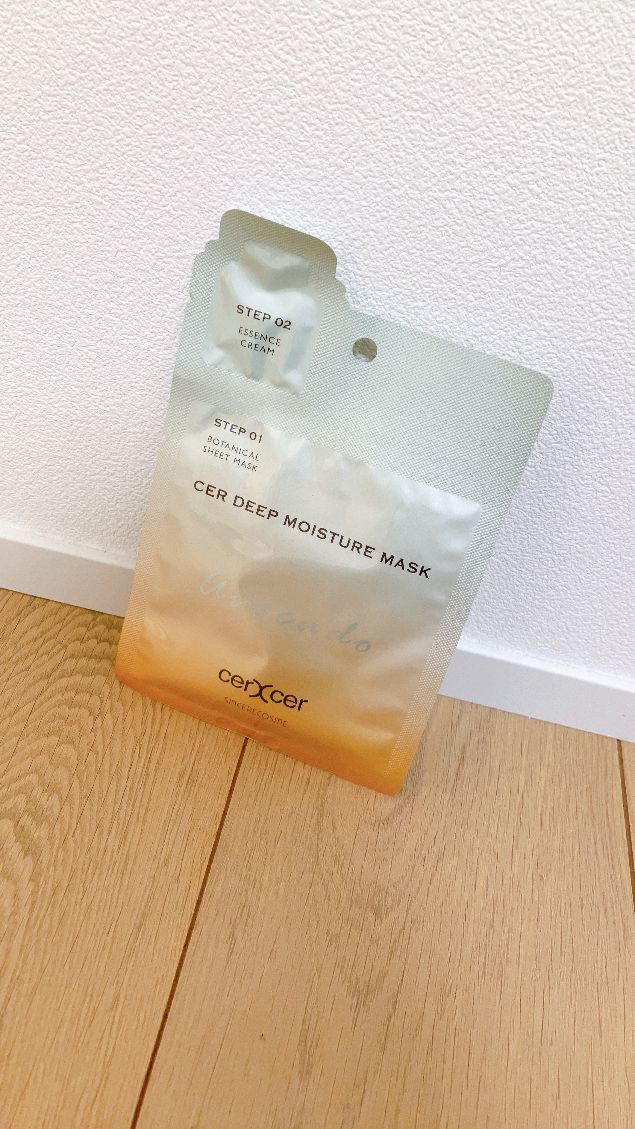 ディープモイスチャー マスク　(ケアクリーム付き)/cerXcer/シートマスク・パックを使ったクチコミ（2枚目）
