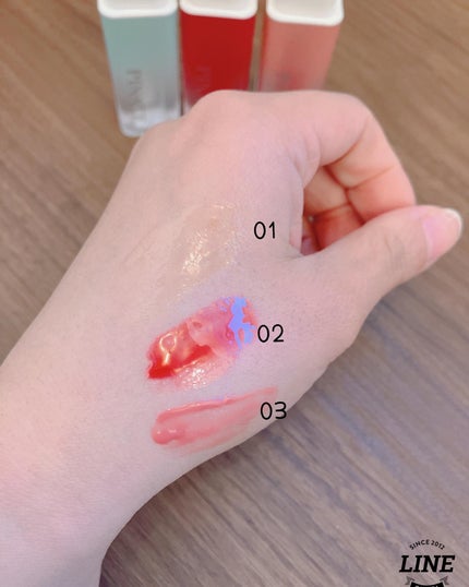 ナチュラルブルームリップオイルセラム 3色セット/PINATE/リップグロスを使ったクチコミ(5枚目)