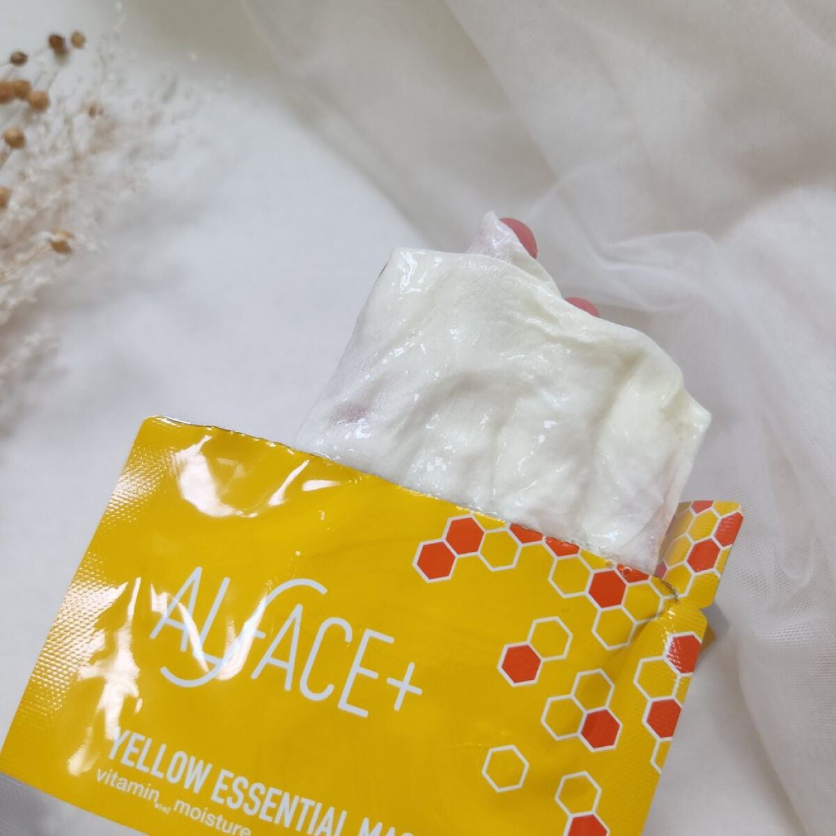 オルフェス イエローエッセンシャルマスク/ALFACE+/シートマスク・パックを使ったクチコミ(2枚目)