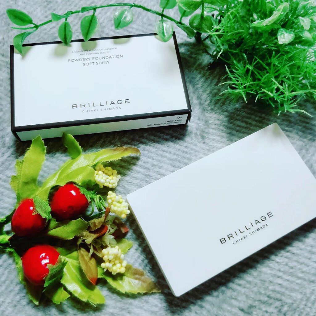 パウダリーファンデーション ソフトシャイニー 40（標準カラー）/ブリリアージュ/パウダーファンデーションを使ったクチコミ（1枚目）