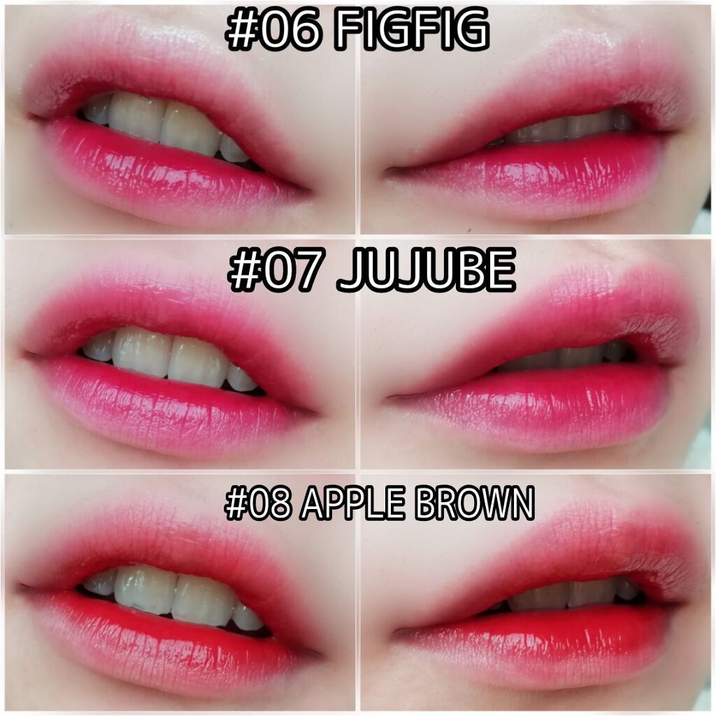 ジューシーラスティングティント/rom&nd/リップティントを使ったクチコミ(3枚目)