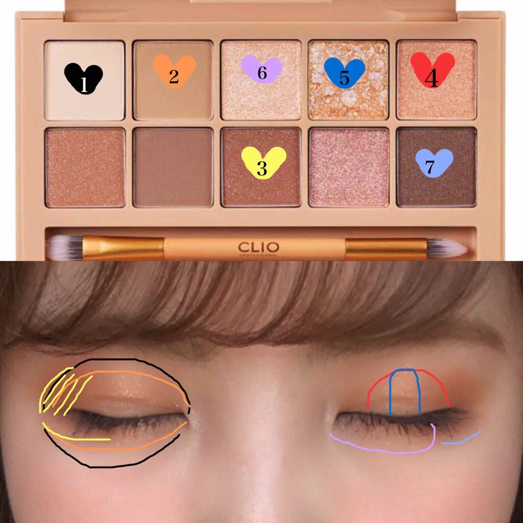 プロ アイ パレット/CLIO/アイシャドウパレットを使ったクチコミ(2枚目)