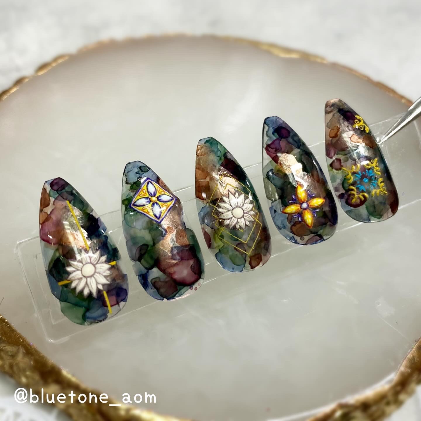 ネイルシール/SHEIN/ネイルシールを使ったクチコミ（2枚目）