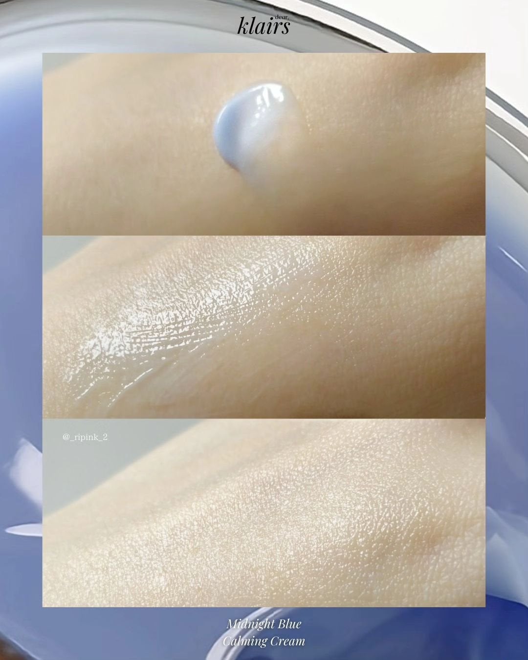 ミッドナイトブルーカーミングクリーム/Klairs/フェイスクリームを使ったクチコミ(8枚目)