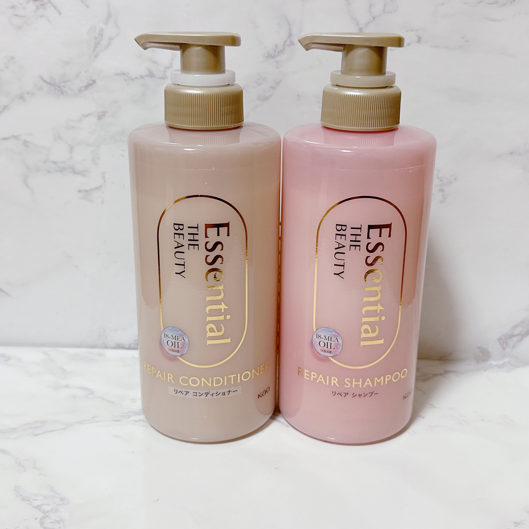 ザビューティ リペアシャンプー・コンディショナー/エッセンシャル/市販シャンプーを使ったクチコミ（1枚目）