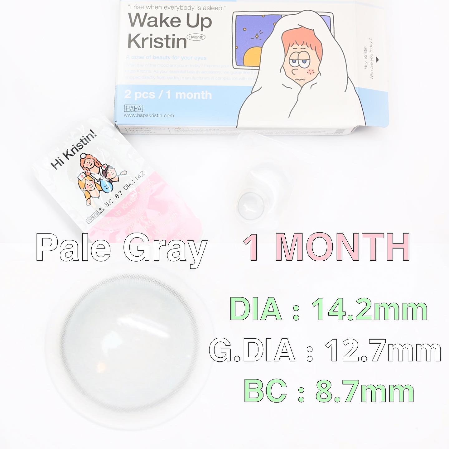 Wake Up Kristin/Hapa kristin/１ヶ月（１MONTH）カラコンを使ったクチコミ（2枚目）