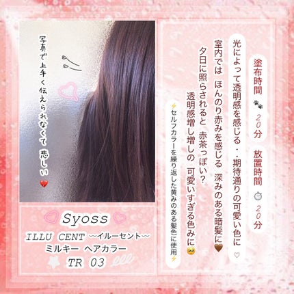 イルーセント ミルキーヘアカラー トワイライトボルドー/サイオス/ヘアカラーの画像