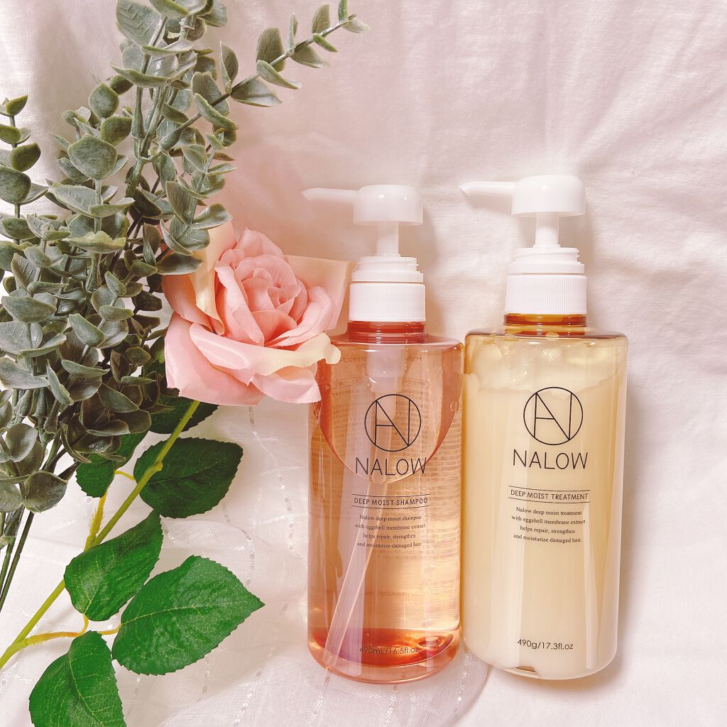 ディープモイスト シャンプー／トリートメント/NALOW/市販シャンプーを使ったクチコミ（1枚目）