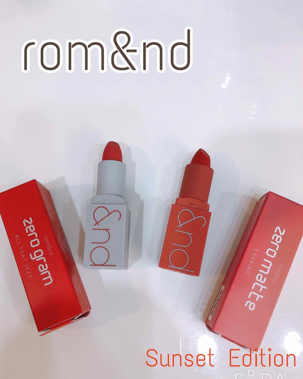 ゼログラムマットリップスティック/rom&nd/口紅を使ったクチコミ(1枚目)