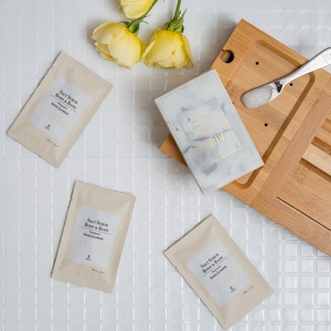 SWATi MARBLe SPECIAL MINI BOX  SALT SCRUB BODY & BATH ANISE JASMINE