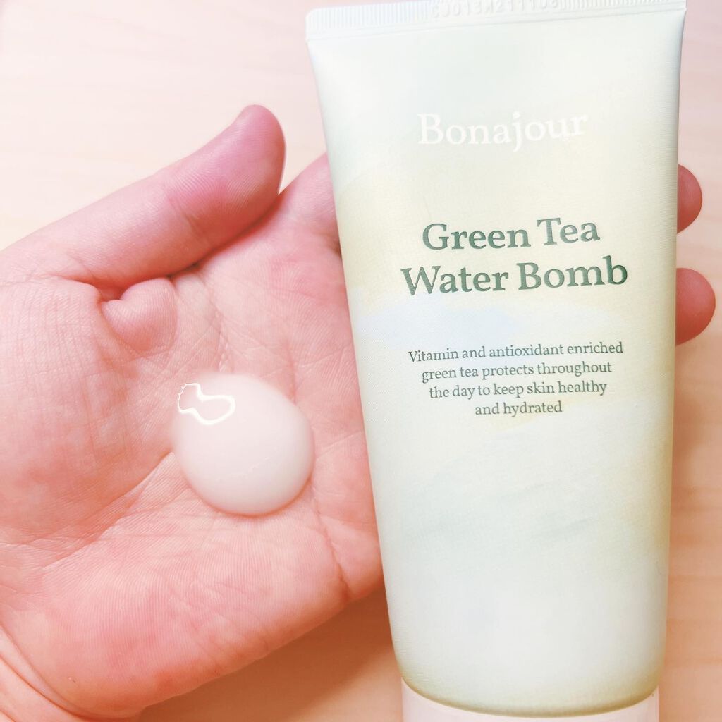グリーンティーウォーターボム/Bonajour/フェイスクリームを使ったクチコミ（3枚目）