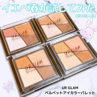 UR GLAM　VELVET EYE COLOR PALETTE コーラルブラウン/U R GLAM/アイシャドウパレットを使ったクチコミ（1枚目）