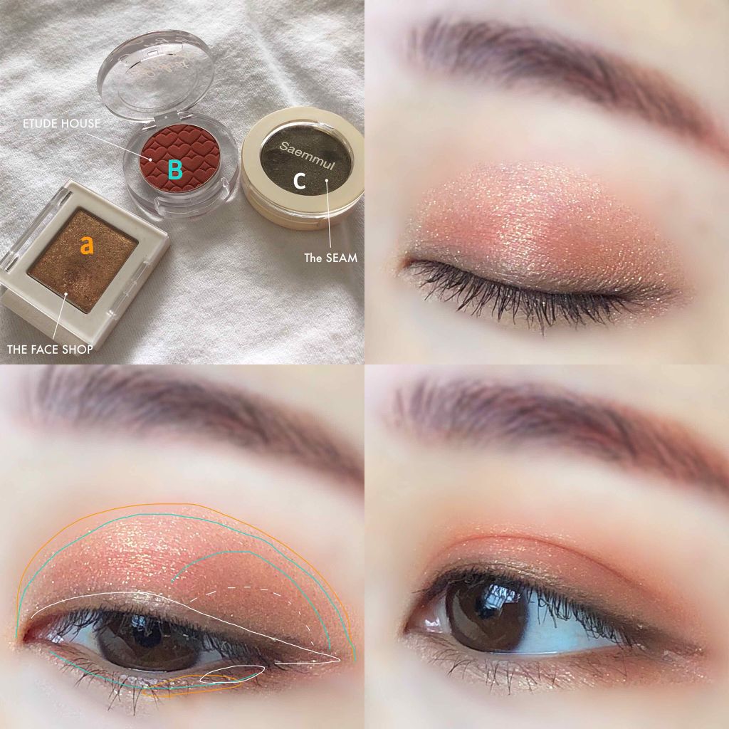 モノキューブアイシャドウ/THE FACE SHOP/単色アイシャドウを使ったクチコミ（2枚目）