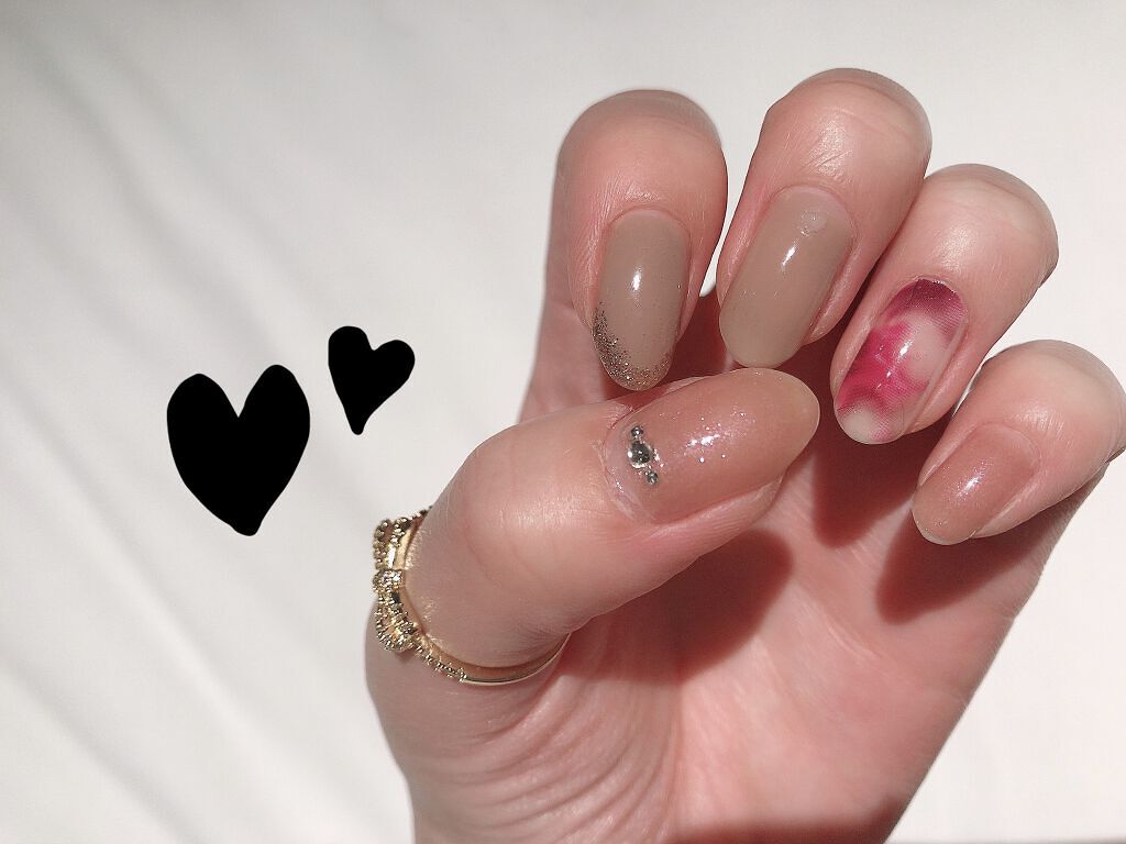 しずくネイルシール/キャンドゥ/ネイルシールを使ったクチコミ（2枚目）