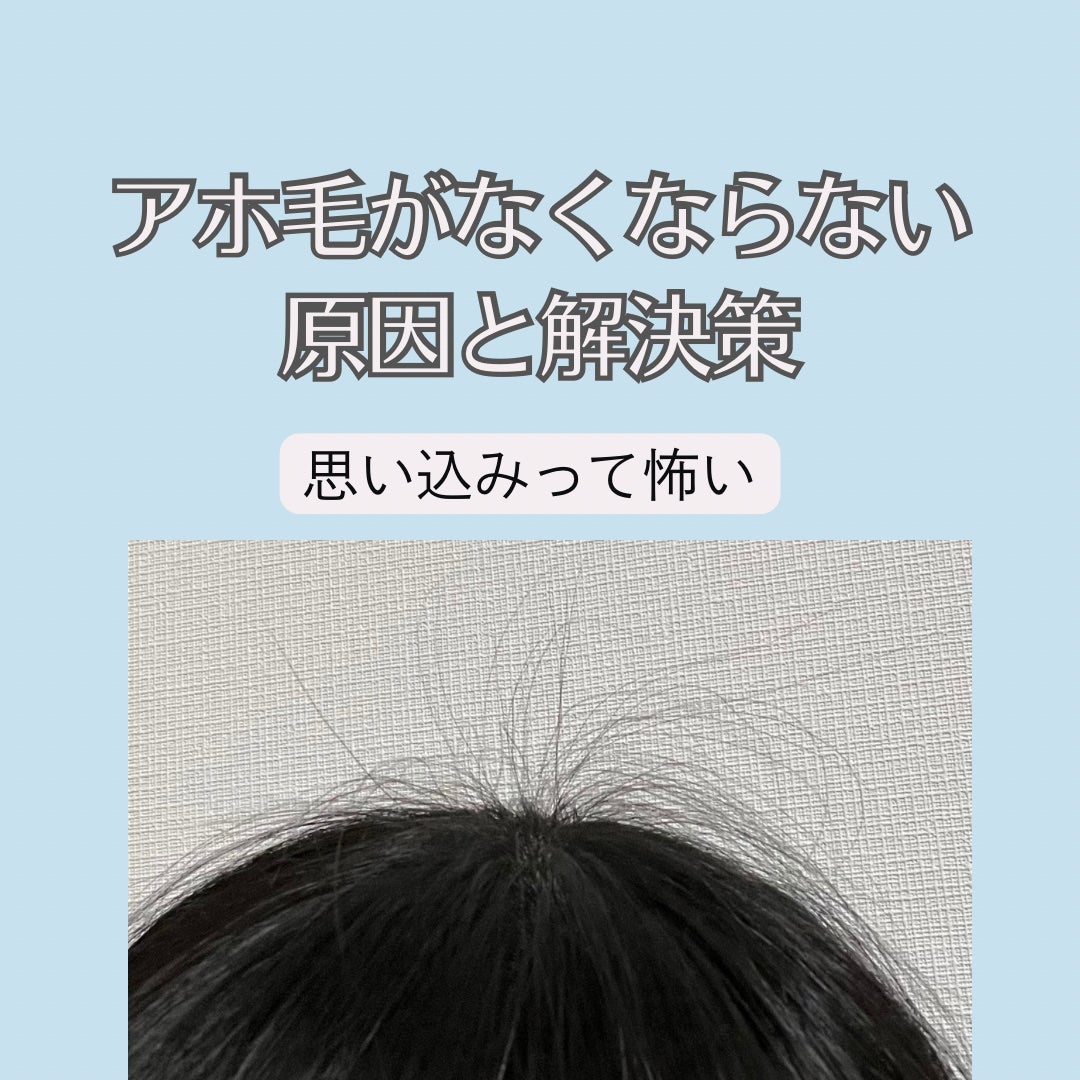 とまと on LIPS 「今までヘアケア頑張ってるのにアホ毛だけなくならない...泣逆に..」(1枚目)