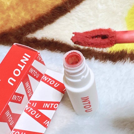 スーパーマットリップ&チークマッド/INTO U/口紅を使ったクチコミ(2枚目)