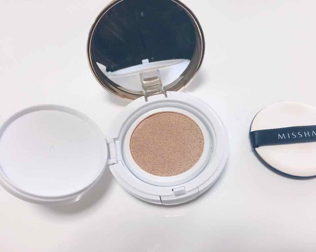 M クッション ファンデーション(モイスチャー)/MISSHA/クッションファンデーションを使ったクチコミ(2枚目)